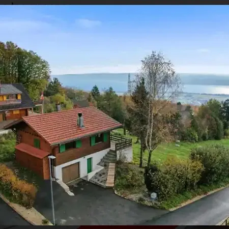 Chalet Avec Vue Panoramique Alpes Et Lac Mauborget Exterior photo
